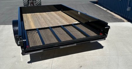 New 2024 H&H 76X12 SA 3.5K Steel Utility Trailer