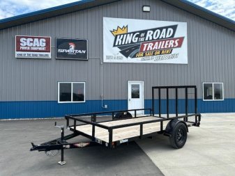 New 2023 H&H 76X12 SA 3.5K Steel Utility Trailer
