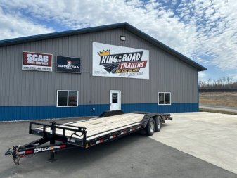 Used RENTAL- 2023 Delco 102x24 TA 2/7K Equipment Trailer Drive Over Fenders
