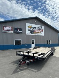 Used RENTAL- 2023 Delco 102x24 TA 2/7K Equipment Trailer Drive Over Fenders