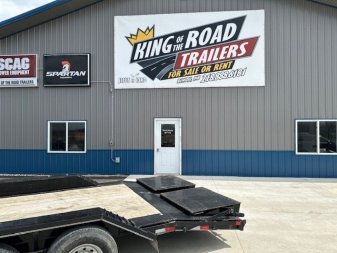 Used RENTAL- 2023 Delco 102x24 TA 2/7K Equipment Trailer Drive Over Fenders