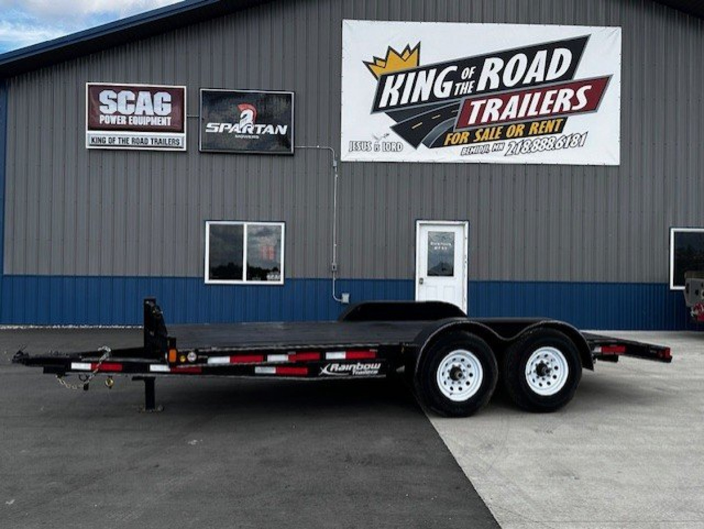 New 2024 Rainbow 83X18 TA 2/7K Str Deck Car / Racing Trailer