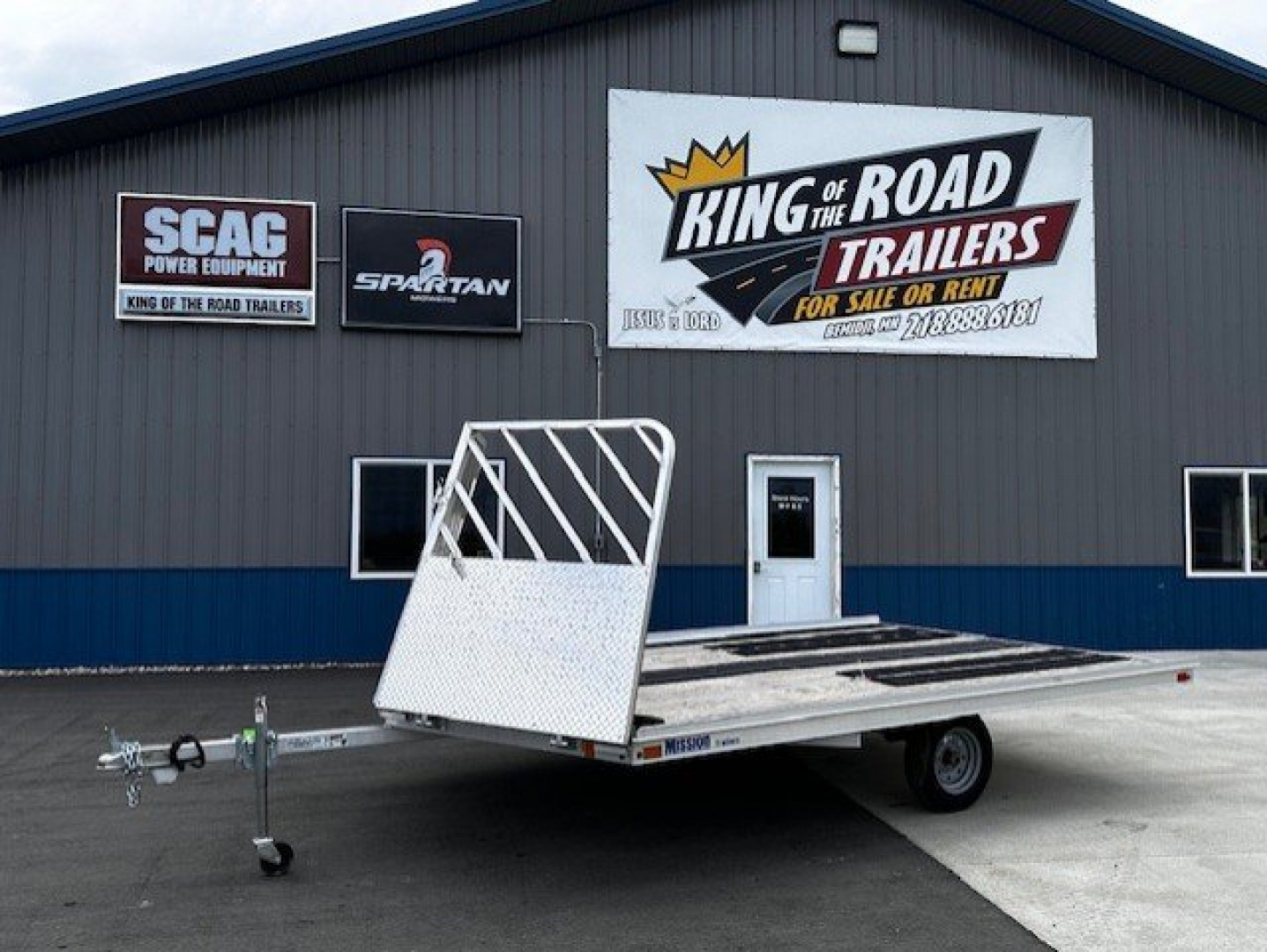 New 2024 Mission 101 x 12 LV Snowmobile Trailer