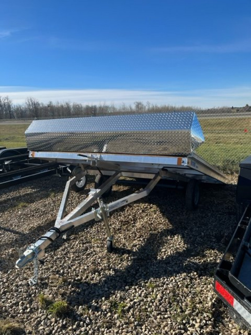 New 2024 MISSION 101X12 Tilt Snowmobile Trailer