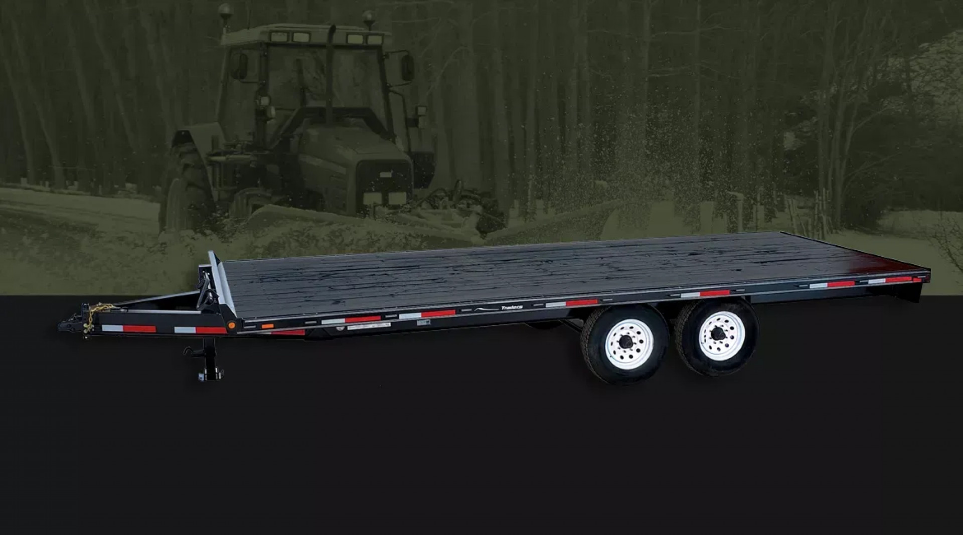 Used RENTAL-2023 Rainbow Trailers 102x24 TA 2/7K Deckover Trailer