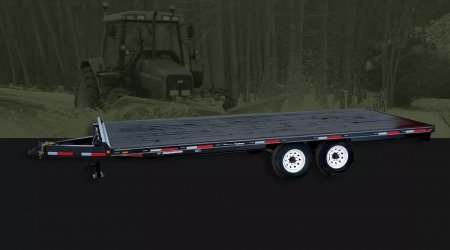 Used RENTAL-2023 Rainbow Trailers 102x24 TA 2/7K Deckover Trailer