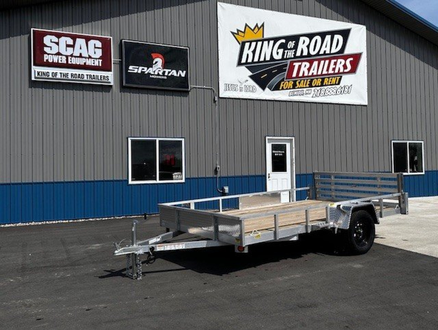 New 2024 QUALITY STEEL AND ALUMINUM 82 x12 SA Alum Utility Trailer