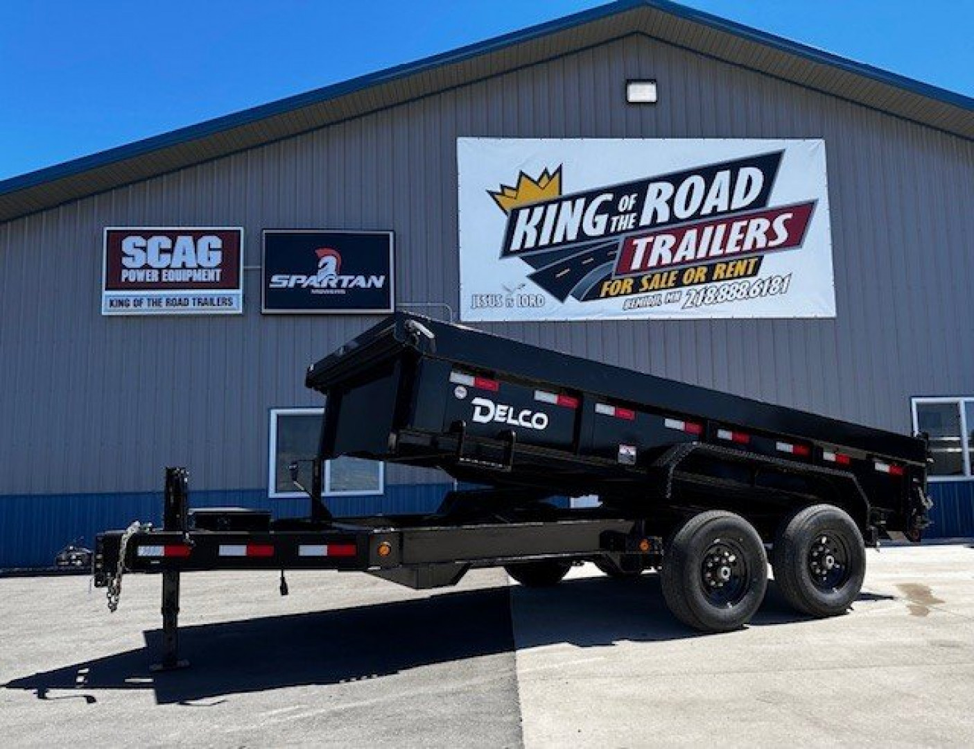 Used RENTAL-Delco 83x14 TA 2/7K Dump Trailer