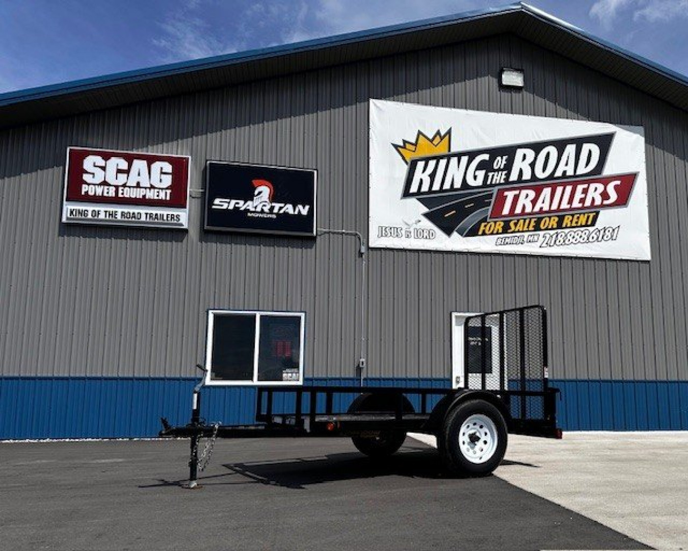Used 2023 Rainbow 5x8 SA Utility Trailer