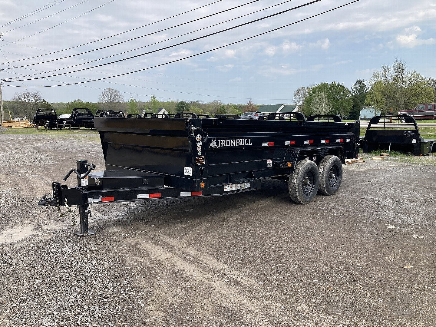 New 2025 IRON BULL DTB16 Dump Trailer