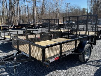 New 2025 Quality Trailers Pro-B Utility Trailer 77"x10' 2990# W/ mesh sides