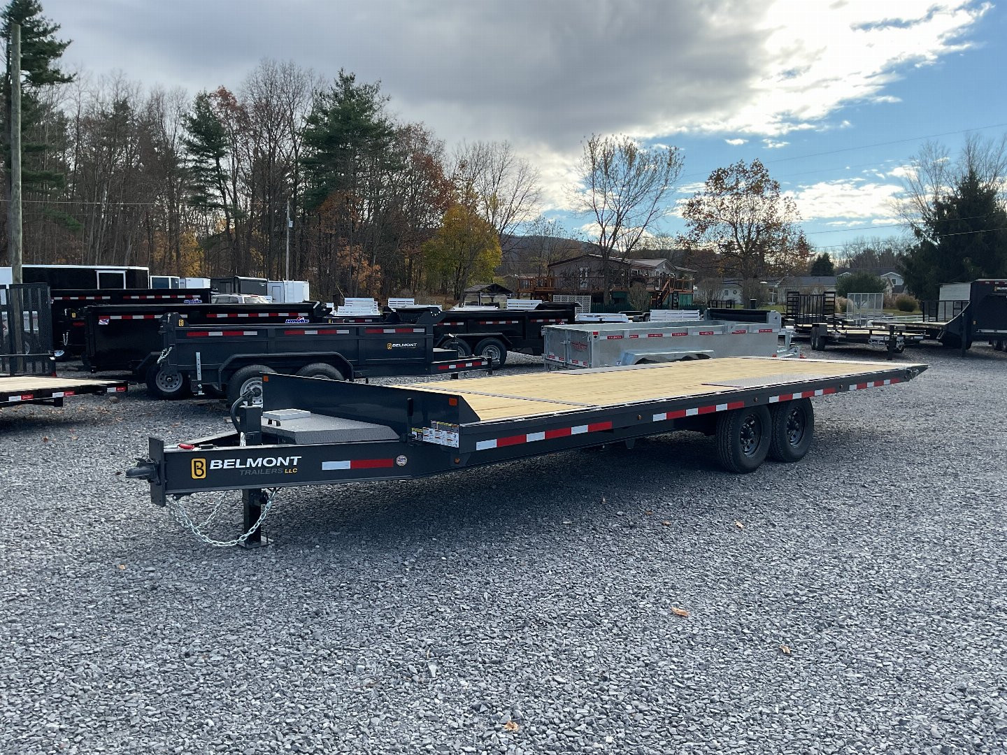New 2025 Belmont DO924TD-14K Deckover Trailer/Tilt Trailer/Equipment trailer 96"x24' 14K (13 Degree tilt angle)