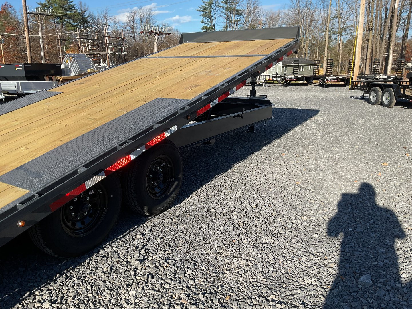 New 2025 Belmont DO924TD-14K Deckover Trailer/Tilt Trailer/Equipment trailer 96"x24' 14K (13 Degree tilt angle)