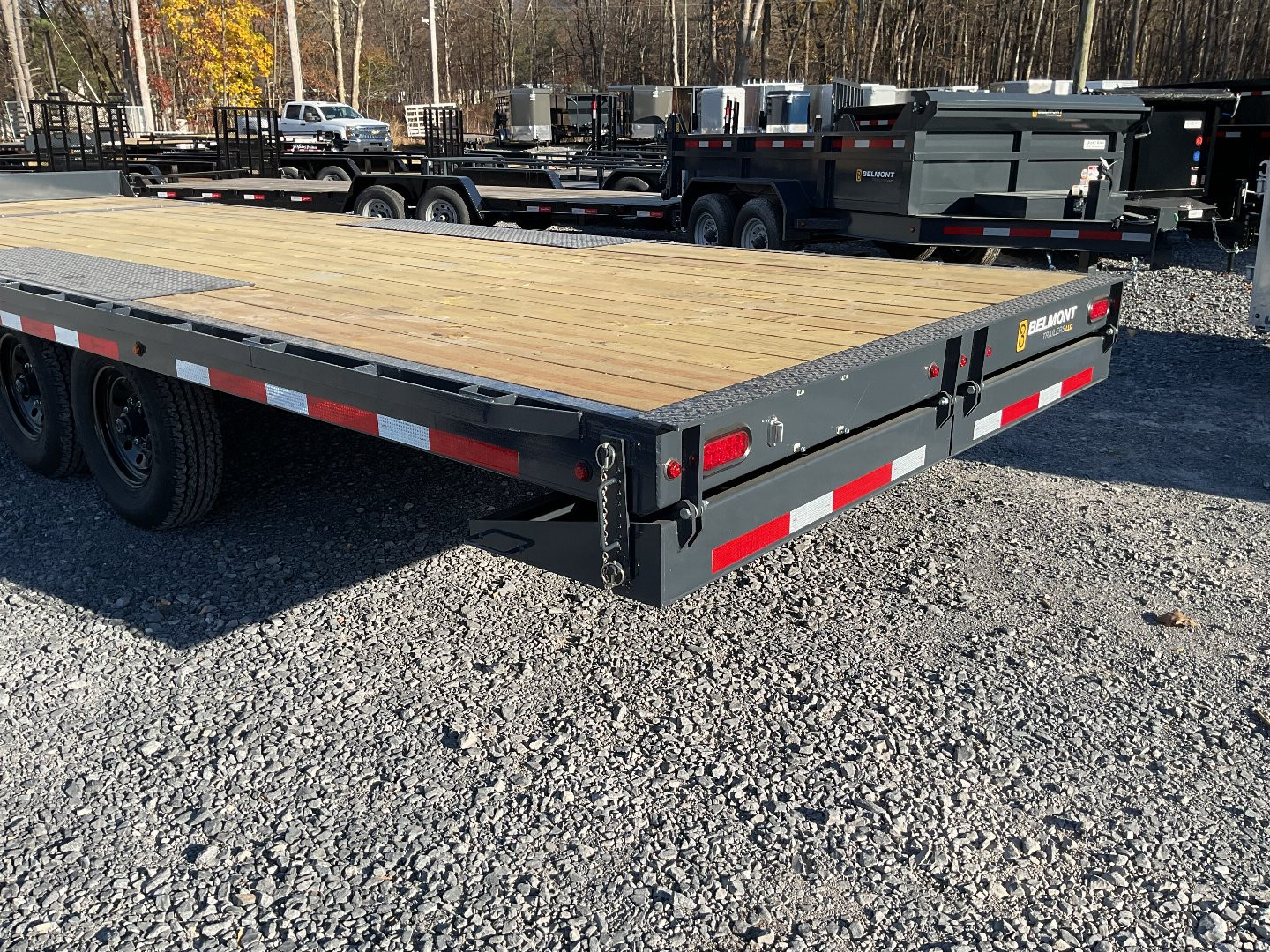 New 2025 Belmont DO924TD-14K Deckover Trailer/Tilt Trailer/Equipment trailer 96"x24' 14K (13 Degree tilt angle)