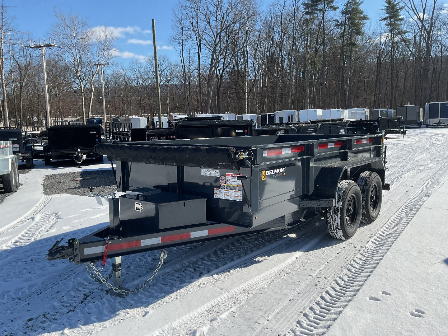 New 2025 Belmont DTL7212-10K Dump Trailer 6'X12' 10K (47 degree dump angle)