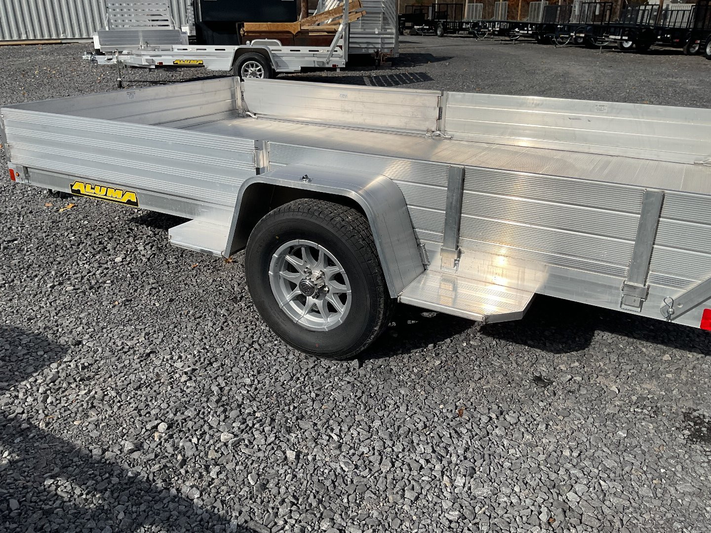New 2025 Aluma 81"x12'8112SR Utility Trailer 2990#