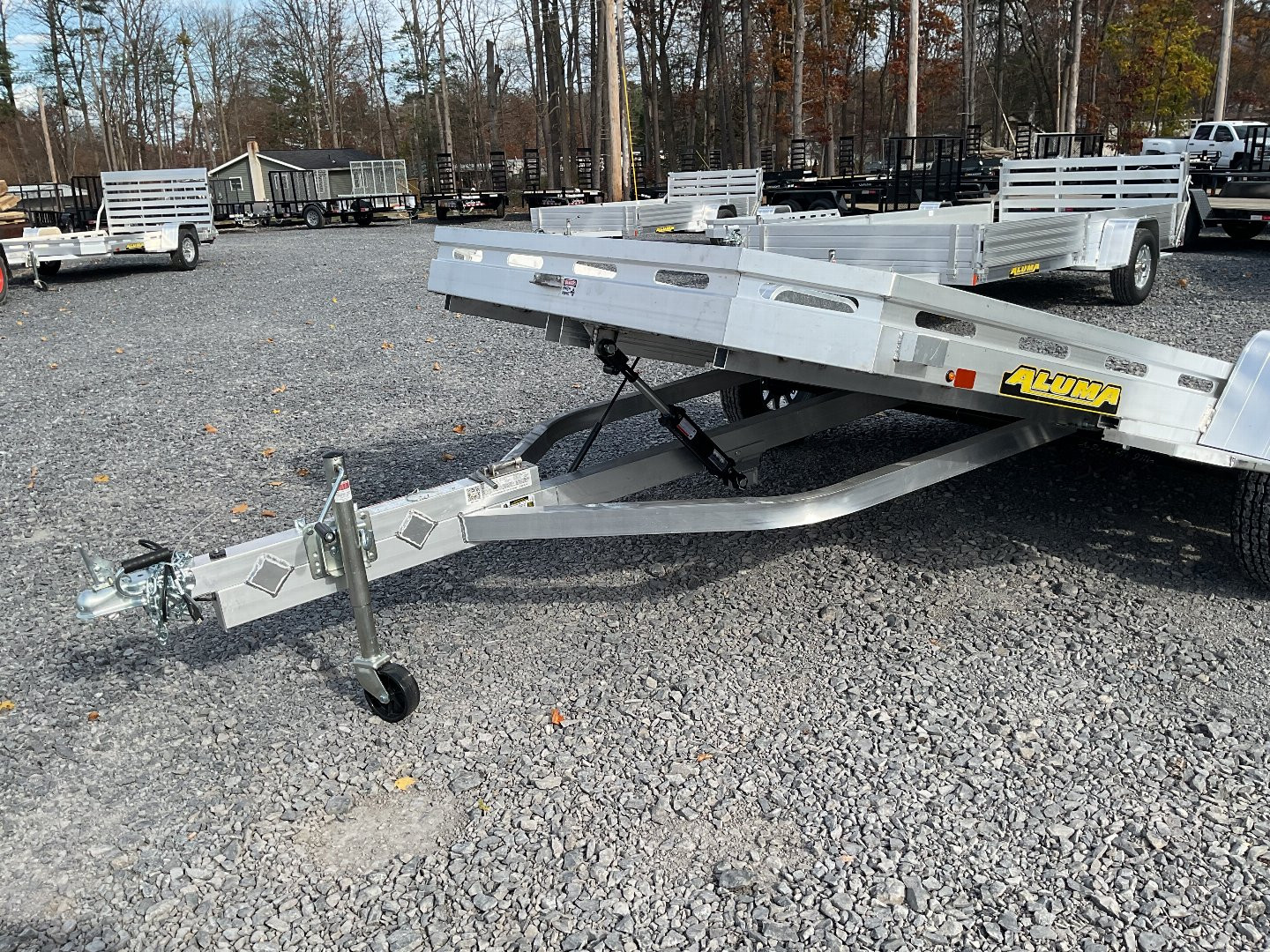 New 2025 Aluma 7712H-TILT-S Utility Trailer/Tilt Deck Trailer 77"X12' 2990#