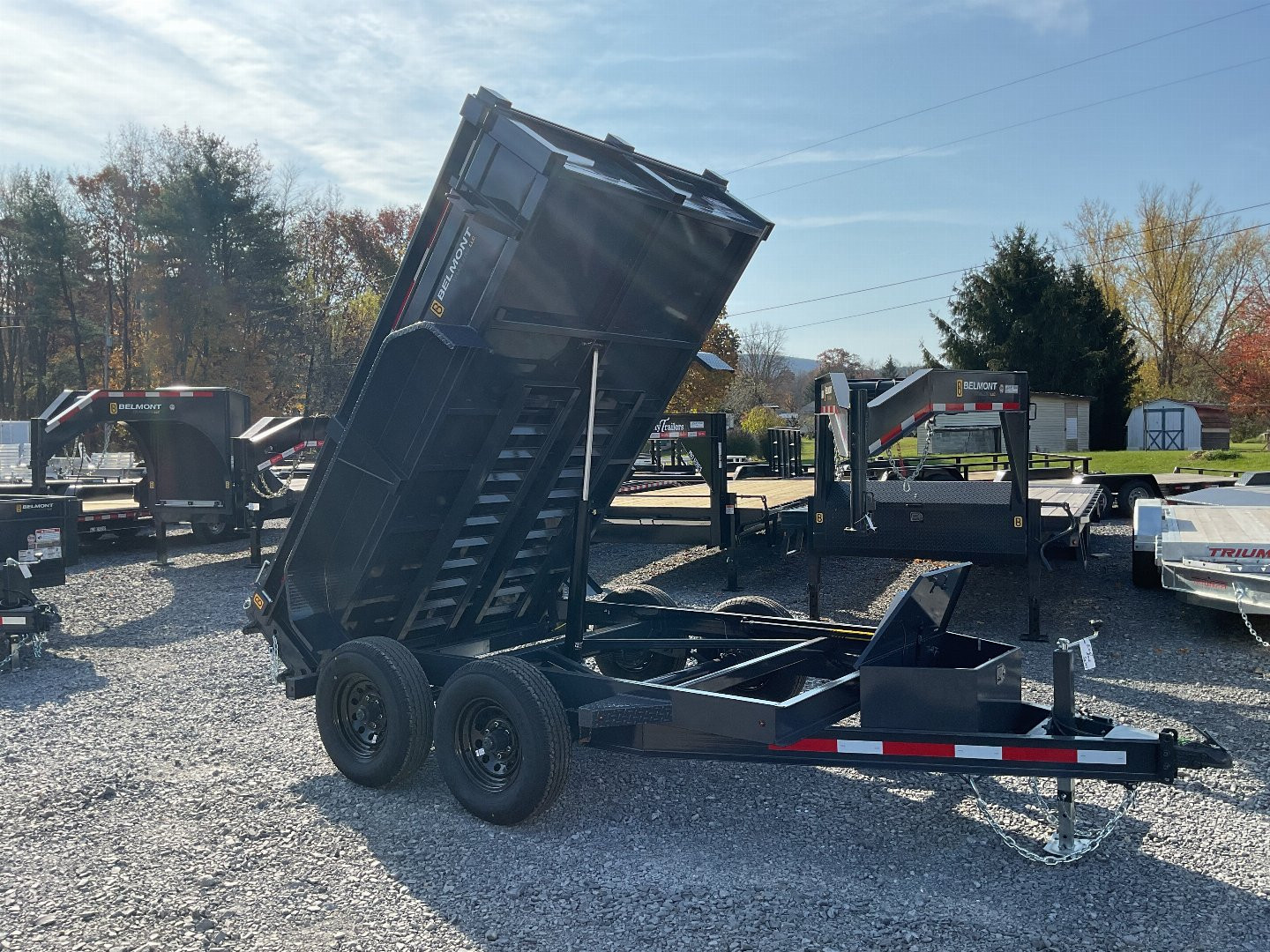 New 2025 Belmont DTL7212-10K Dump Trailer 6'X12' 10K