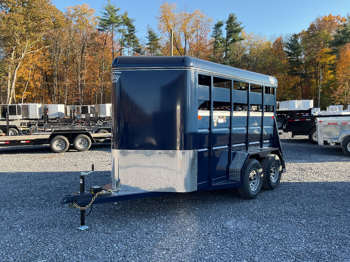 New 2025 Valley Trailers 26012 Stock / Stock Combo Trailer 6'X12' 7K W/ rubber mats 6'6" Interior height