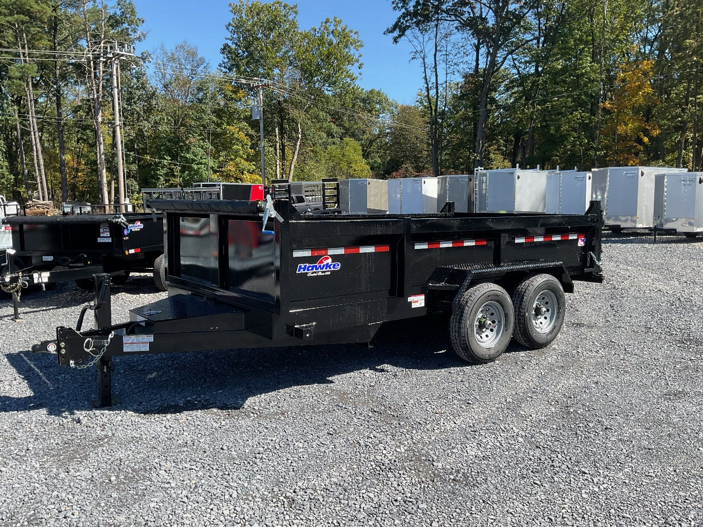 New 2025 Hawke Trailers LPTHH Dump Trailer 80"X14' 14K