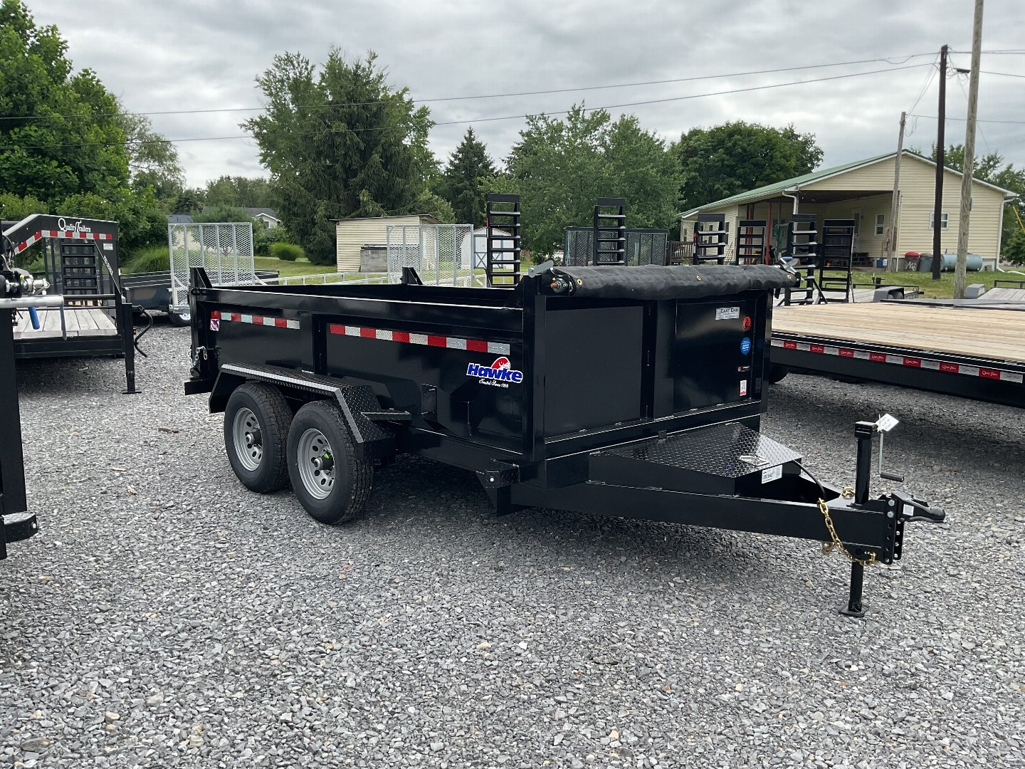New 2024 Hawke Trailers LPTH Dump Trailer 6'X12' 10K