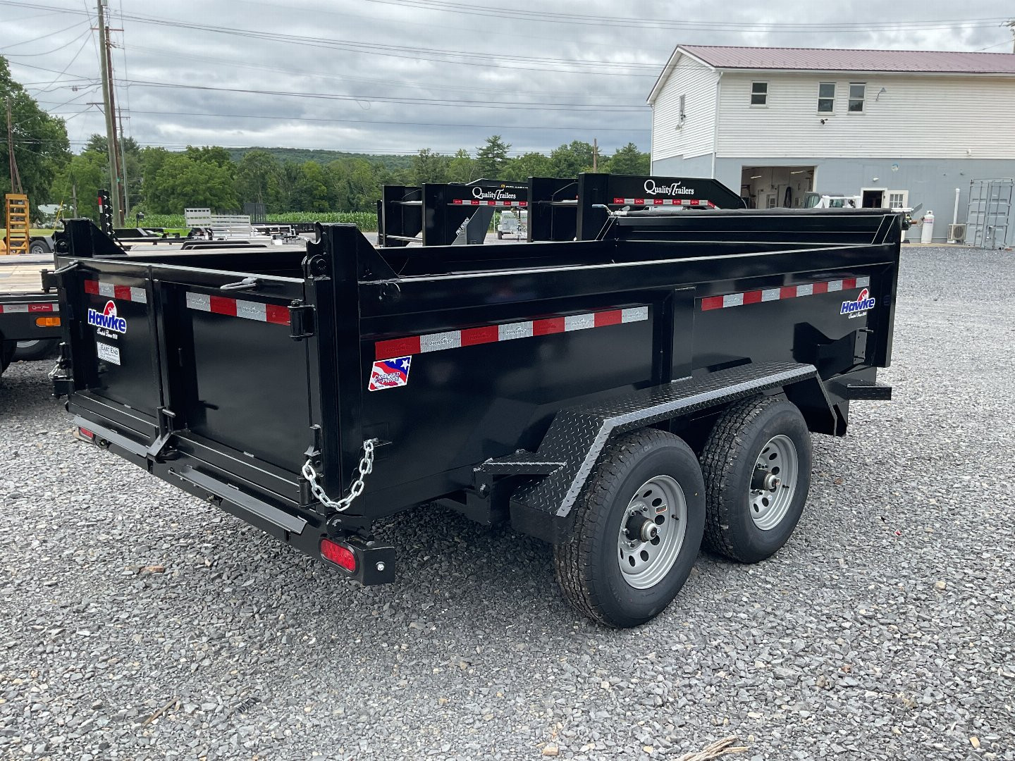 New 2024 Hawke Trailers LPTH Dump Trailer 6'X12' 10K