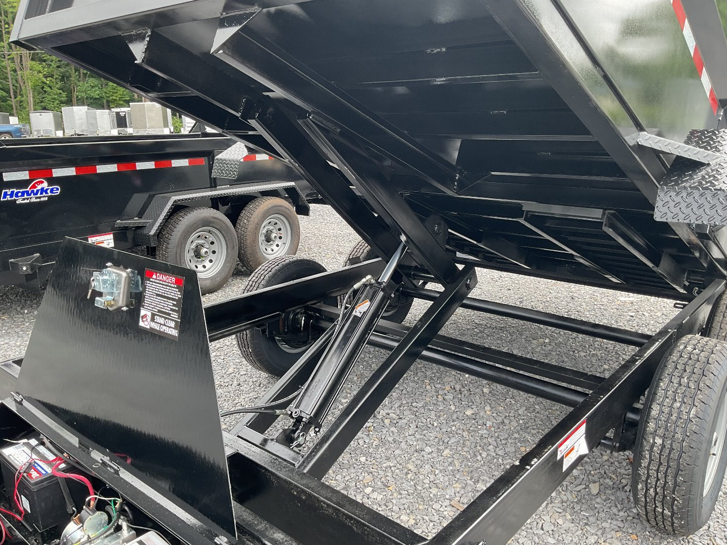New 2024 Hawke Trailers LPTH Dump Trailer 6'X12' 10K