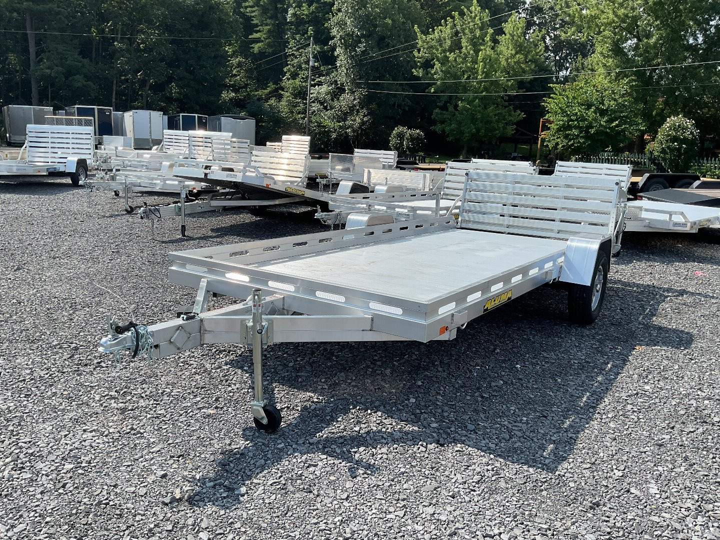 New 2025 Aluma 7815S BT Utility Trailer 78"X15' 4K W/electric brakes