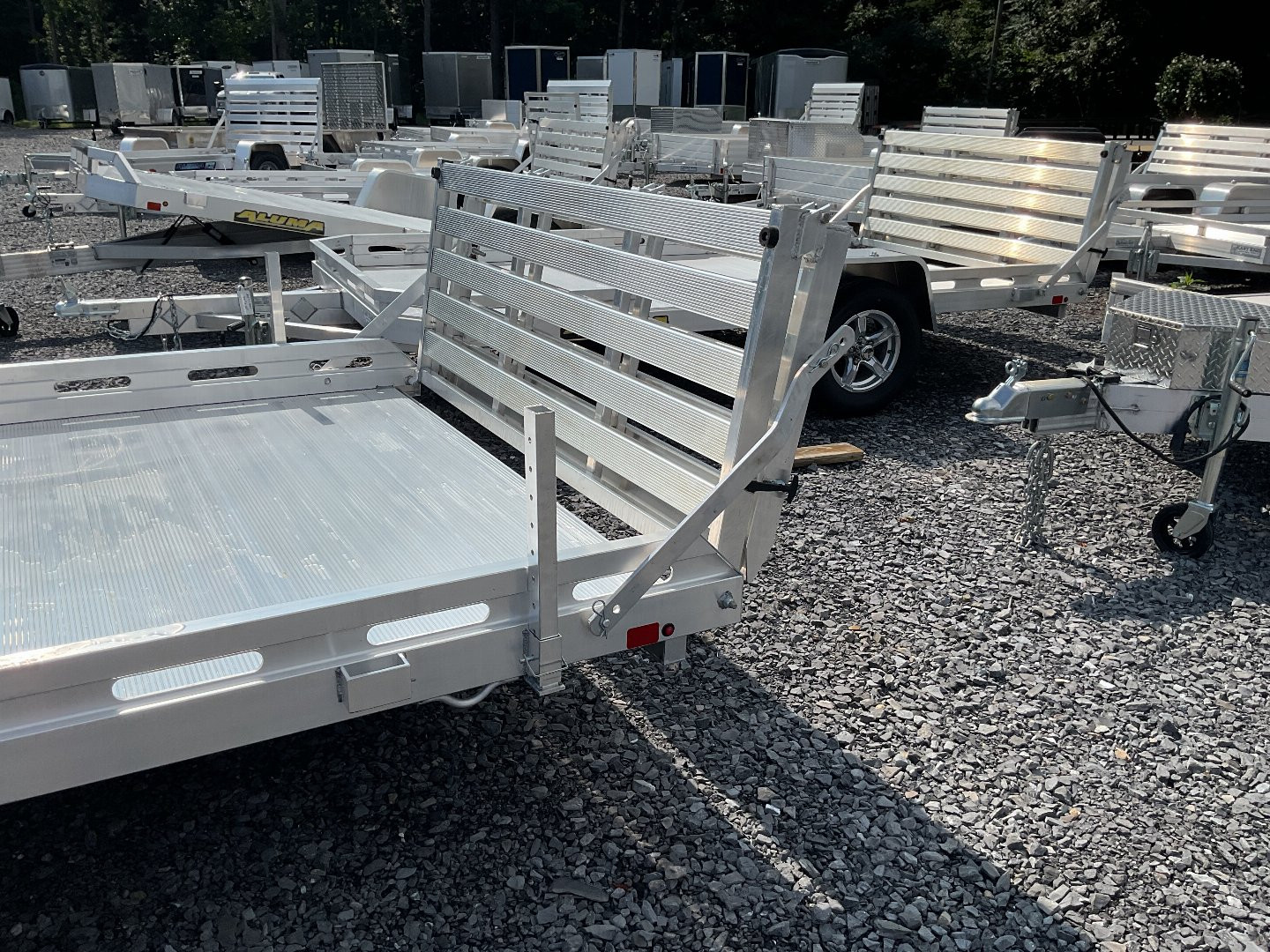 New 2025 Aluma 7815S BT Utility Trailer 78"X15' 4K W/electric brakes