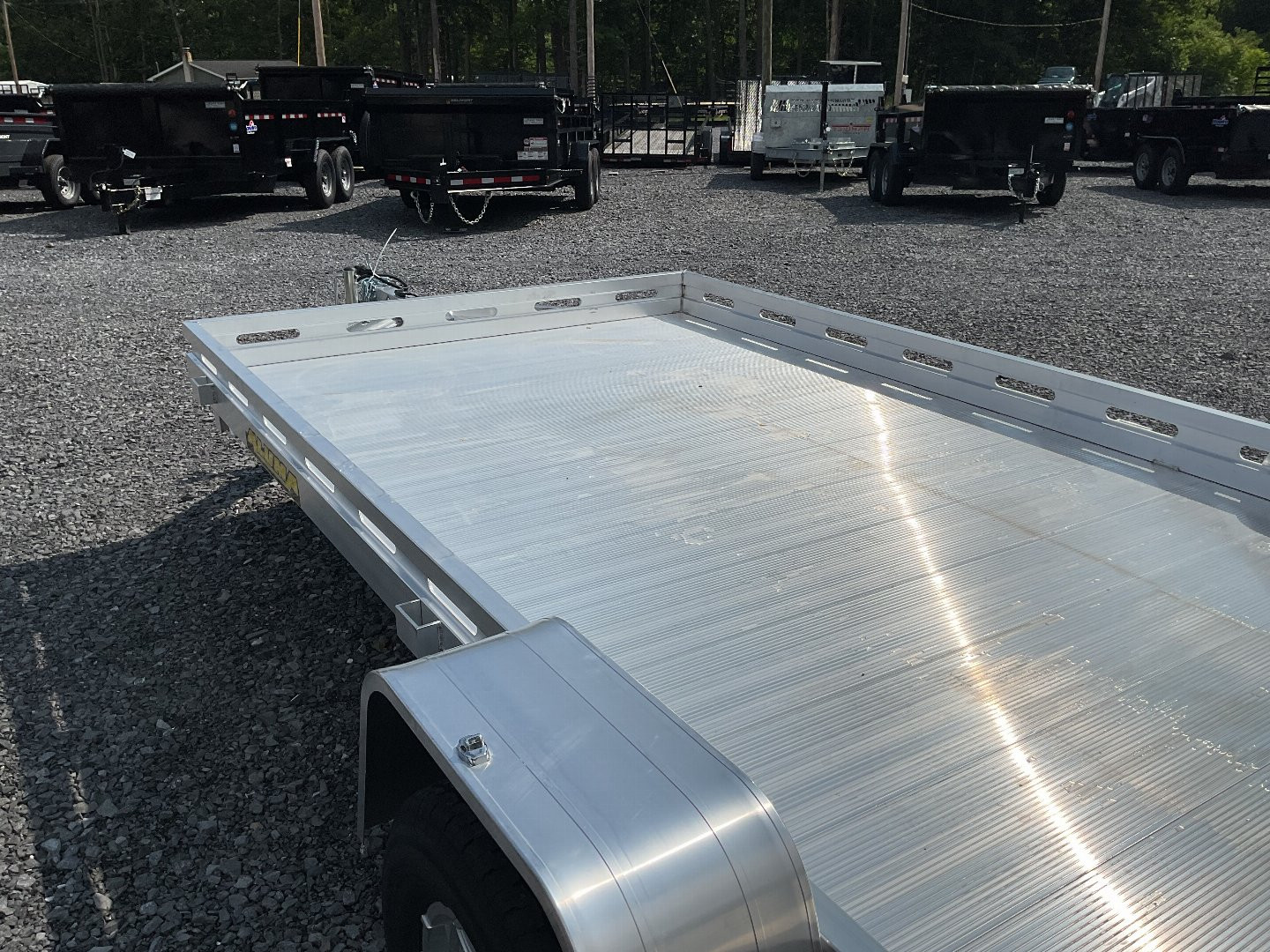 New 2025 Aluma 7815S BT Utility Trailer 78"X15' 4K W/electric brakes