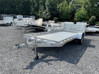 New 2025 Aluma 7815S BT Utility Trailer 78"X15' 4K W/electric brakes