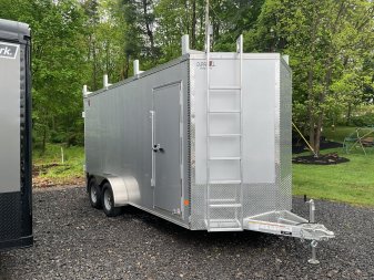 New 2025 Durabull 7'X16'DBET7X16 Contractor Cargo / Enclosed Trailer 7' Interior Barn doors