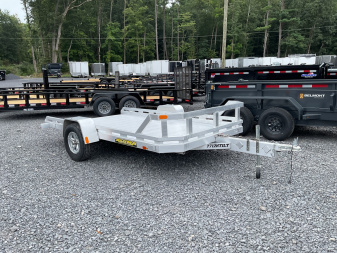 Used 2024 ALUMA 7712H-Tilt Utility Trailer 77 x12' 2990# Tilt deck trailer