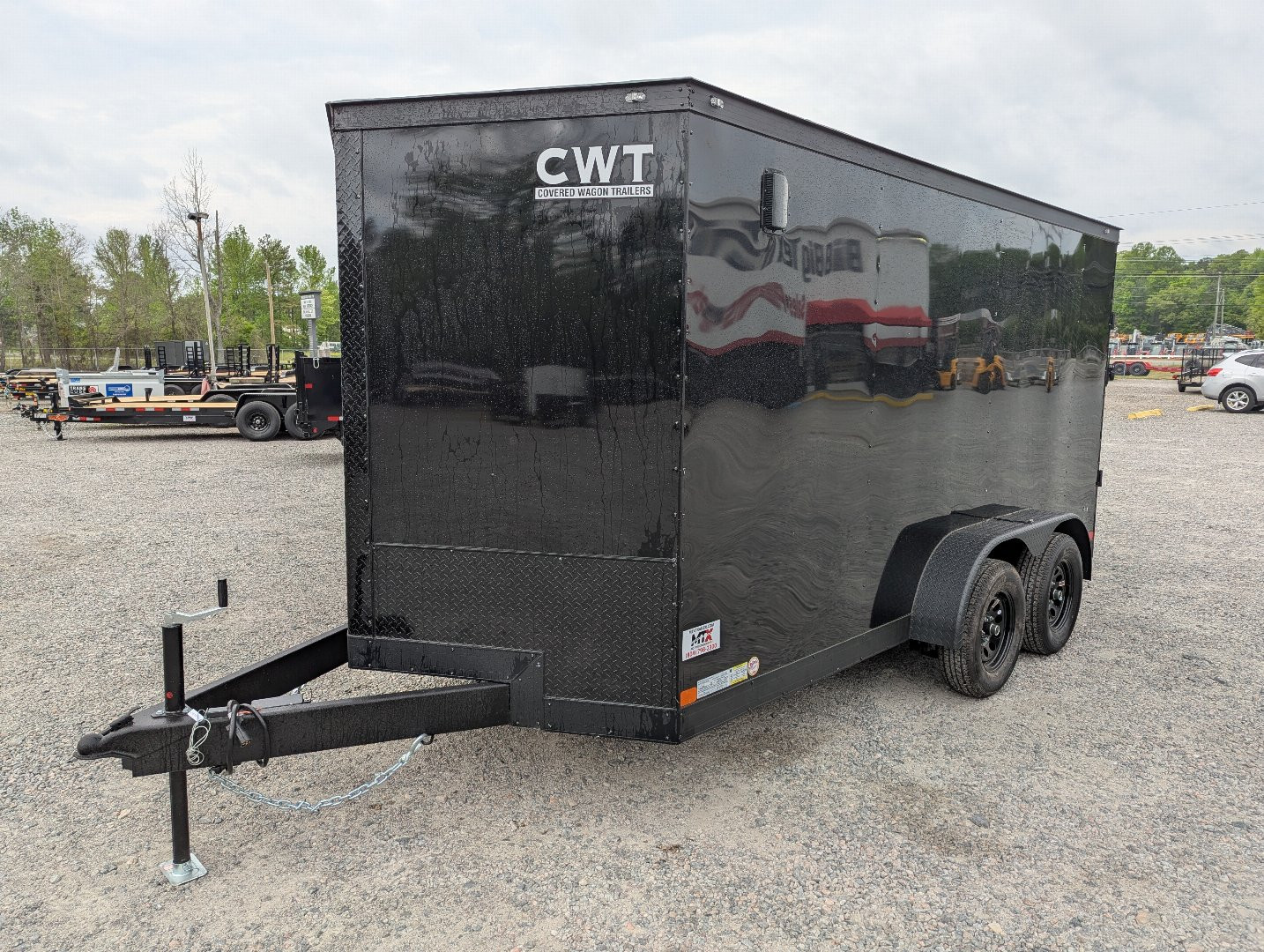 New 2025 Covered Wagon 7x14 Gold Series w/ Ramp and Blackout Package