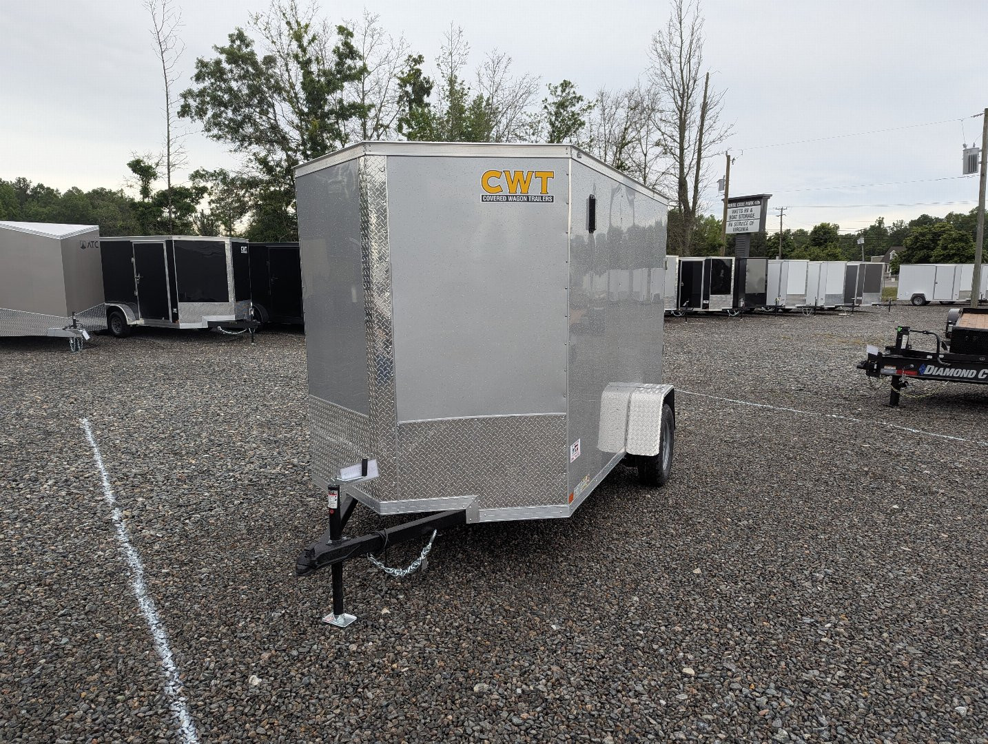 New 2025 Covered Wagon 6x10 Gold Series w/ Rear Ramp Door