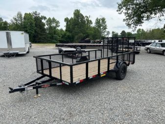New 2025 Down 2 Earth Trailers 6x14 w/ Gate & 2' Exp Sides