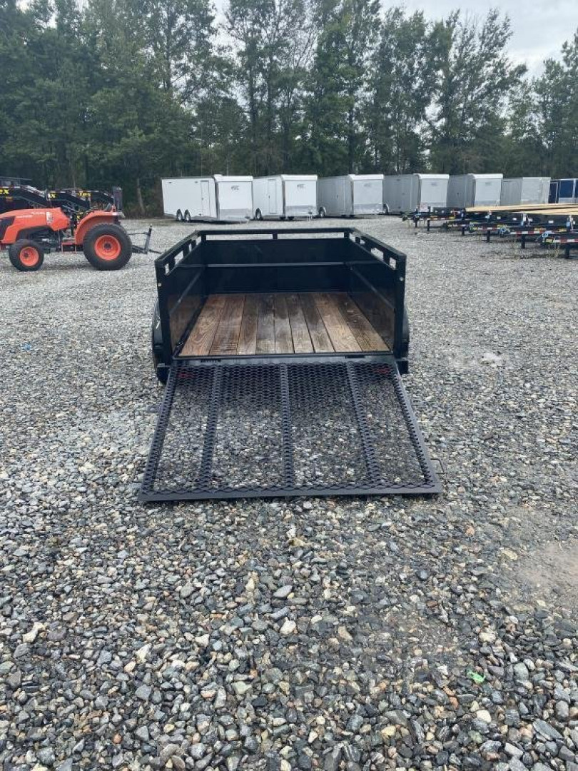 New 2025 Big Tex 5x8 30SV w/ 4' Spring Assist Gate and 2' Solid Sides Utility Trailer