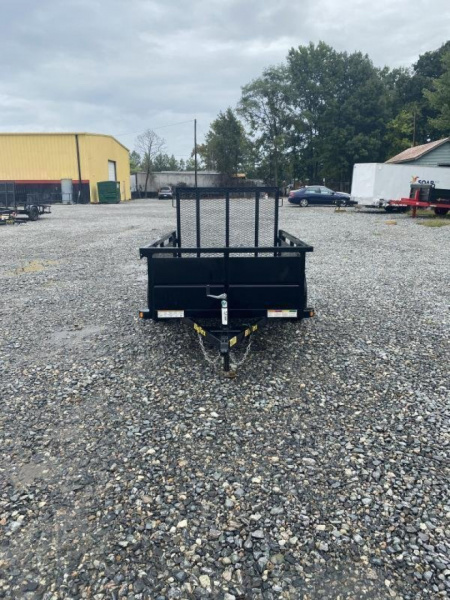 New 2025 Big Tex 5x8 30SV w/ 4' Spring Assist Gate and 2' Solid Sides Utility Trailer