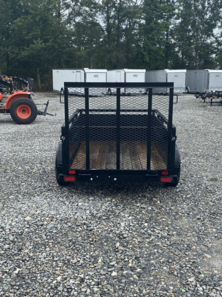 New 2025 Big Tex 5x8 30SV w/ 4' Spring Assist Gate and 2' Solid Sides Utility Trailer