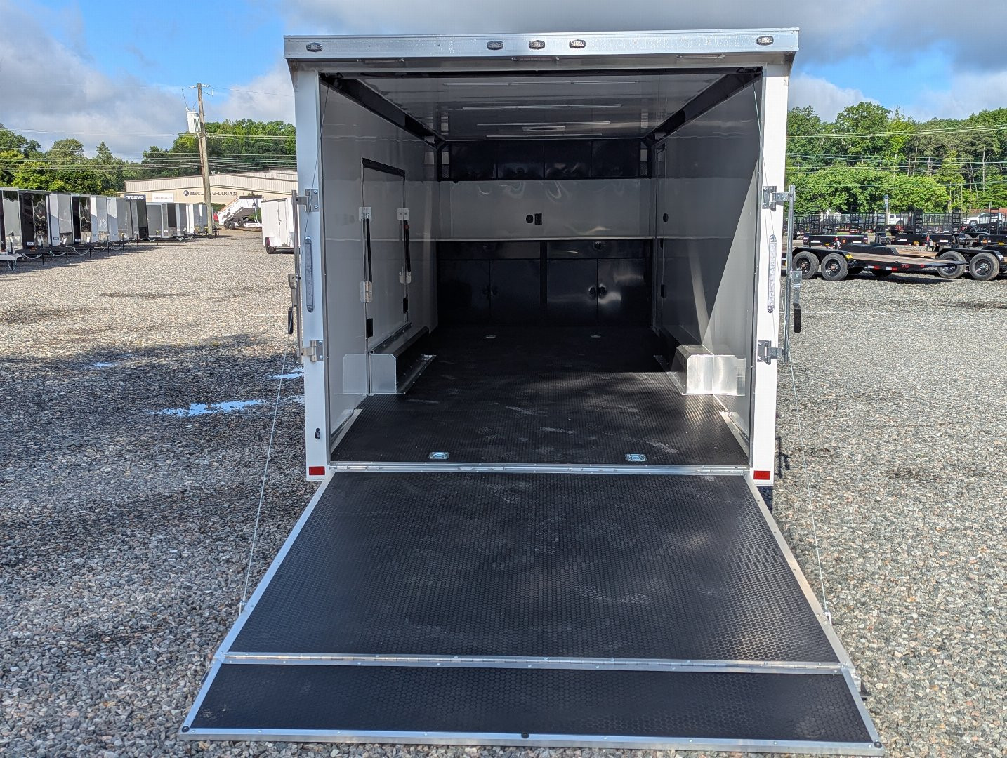 New 2025 ATC Rom 8.5x24 10K Aluminum w/ Premium Side Escape Door Car Trailer