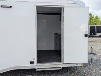 New 2025 ATC Rom 8.5x24 10K Aluminum w/ Premium Side Escape Door Car Trailer
