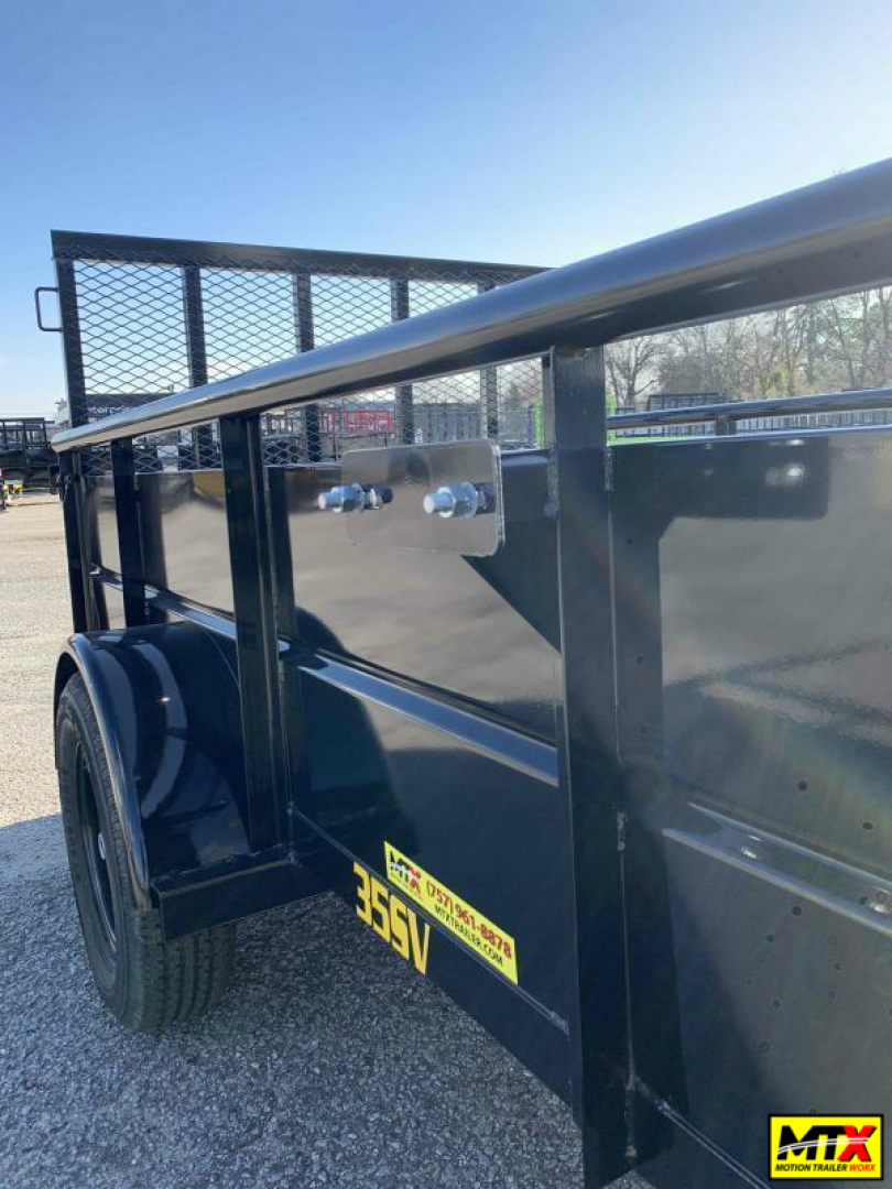 New 2025 Big Tex 6x10 35SV w/ Spring Assist Gate and 2' Solid Sides Utility Trailer