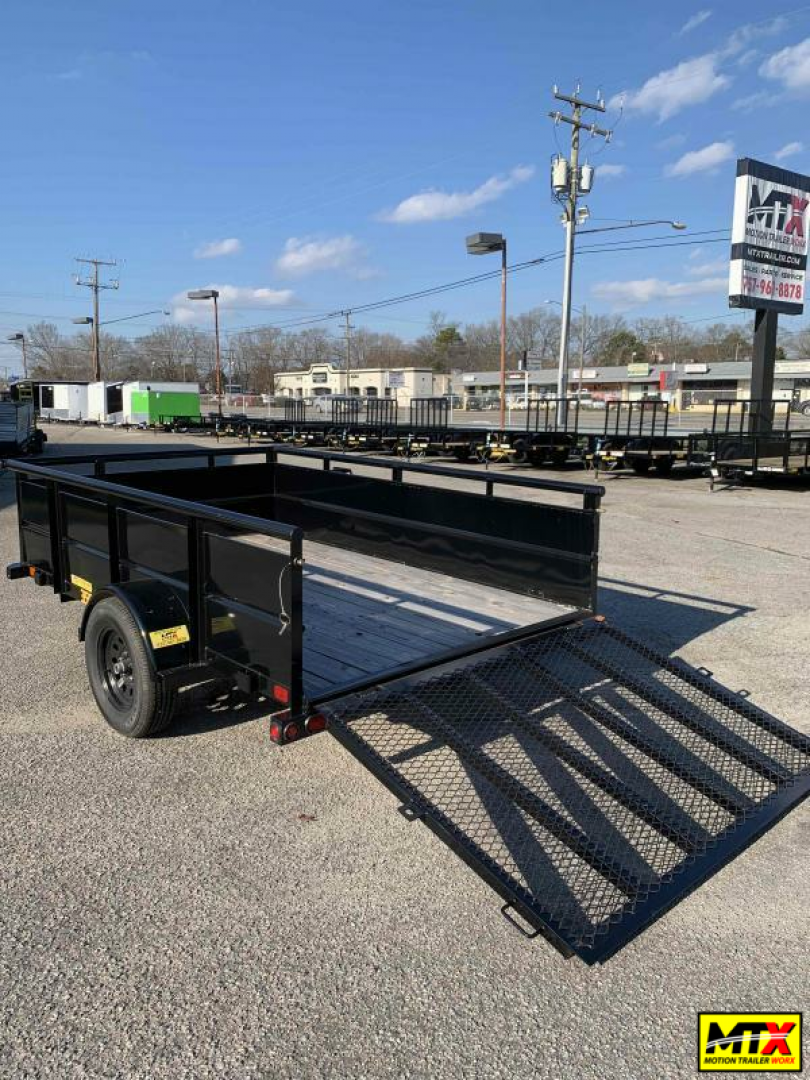 New 2025 Big Tex 6x10 35SV w/ Spring Assist Gate and 2' Solid Sides Utility Trailer