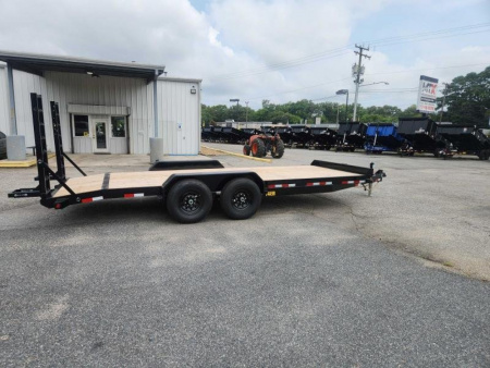 New 2025 Big Tex 14EB 20' 14K Economy Equipment Trailer w/ Fold Up Ramp