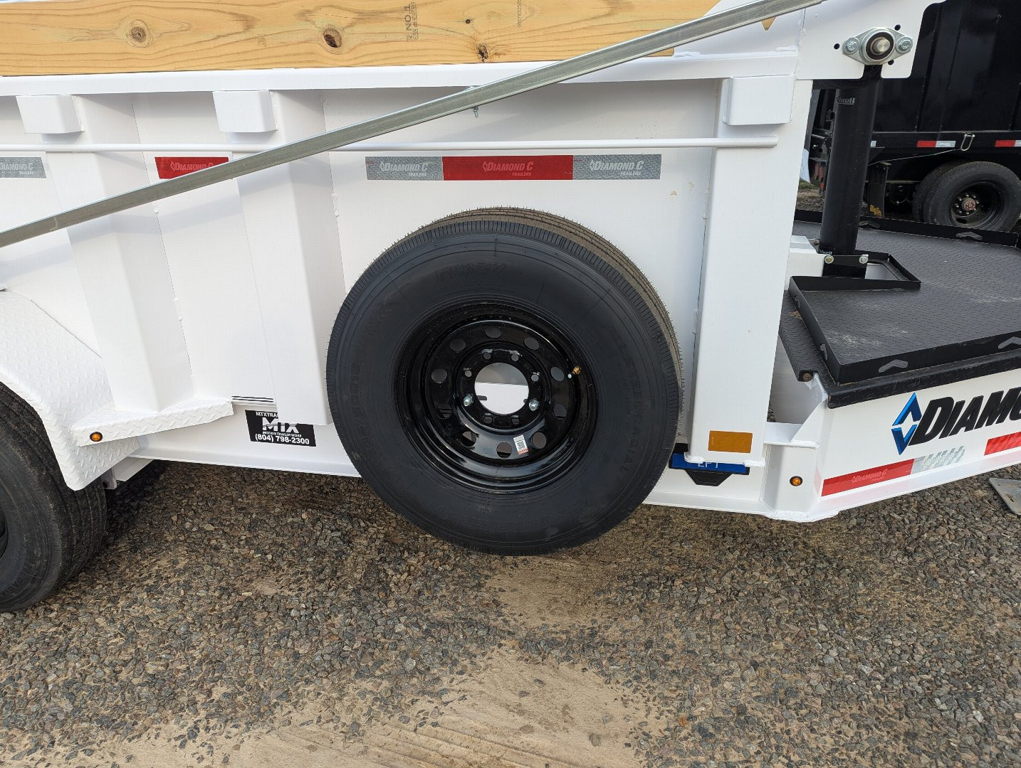 New 2025 Diamond C LPT 207 7x14 Telescopic Dump Trailer 14900 GVWR