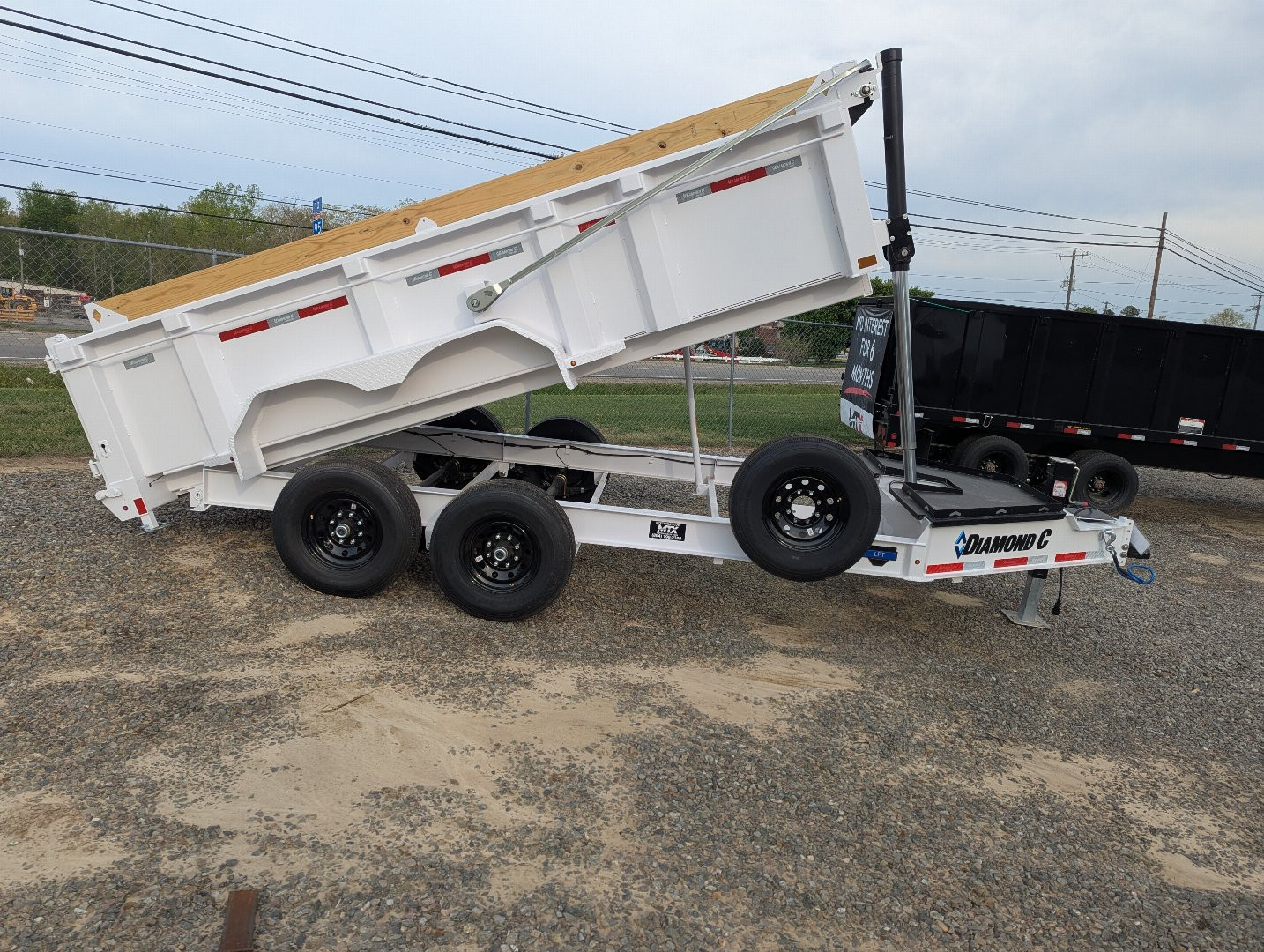 New 2025 Diamond C LPT 207 7x14 Telescopic Dump Trailer 14900 GVWR