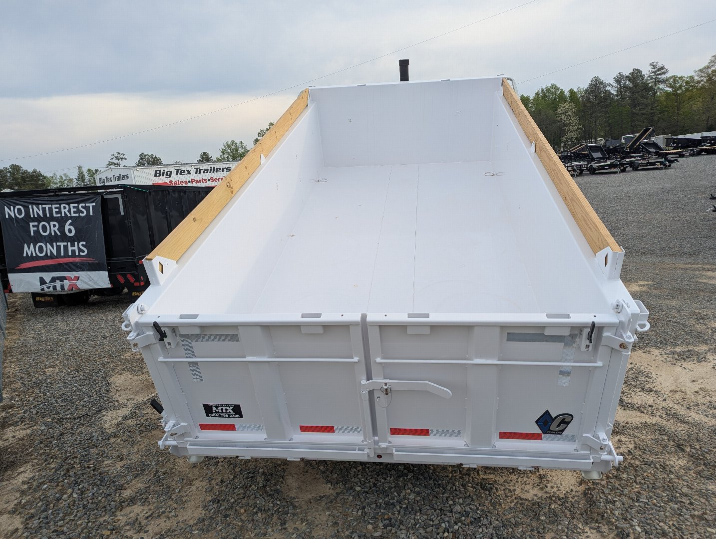 New 2025 Diamond C LPT 207 7x14 Telescopic Dump Trailer 14900 GVWR