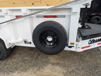 New 2025 Diamond C LPT 207 7x14 Telescopic Dump Trailer 14900 GVWR