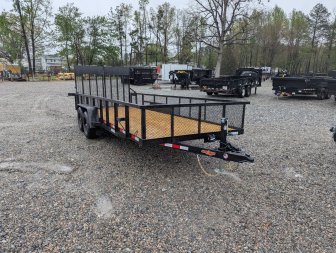 New 2025 Down 2 Earth 20ft 10K Utility Trailer w/ 24  Expanded Metal Sides & HD split Gate