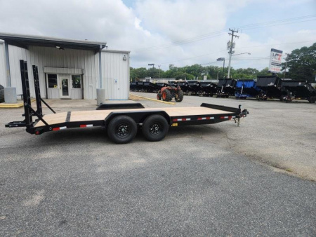 New 2025 Big Tex 14EB 20' 14K Economy Equipment Trailer w/ Fold Up Ramps